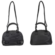 New Crossbody Day Bag Purse Tote Hand Bag PU Leather Black Small Size