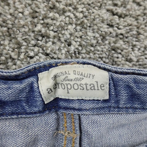 Aeropostale Jeans Women 8 Blue Denim Pants Low Rise Flare Boot Stretch Boho Y2K - Picture 7 of 14