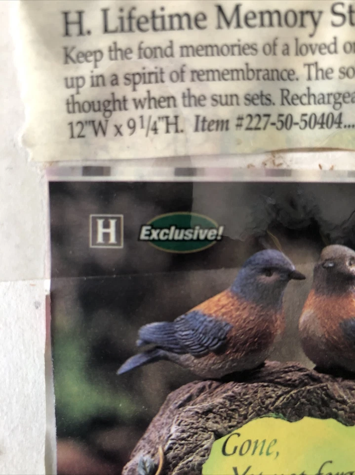 Bird Statue Memorial Garden Stone Grave Site - Image 3 of 3