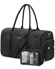 Weekender Travel Duffle Bag for Women - Carry on Bag with Shoe Compartment Ov...
