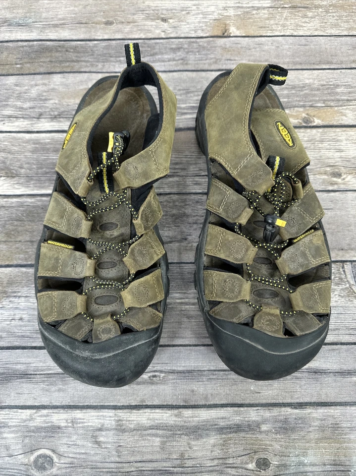 Keen Newport Waterproof Brown Leather Hiking Sandals Womens Size 10.5 - Image 2 of 4