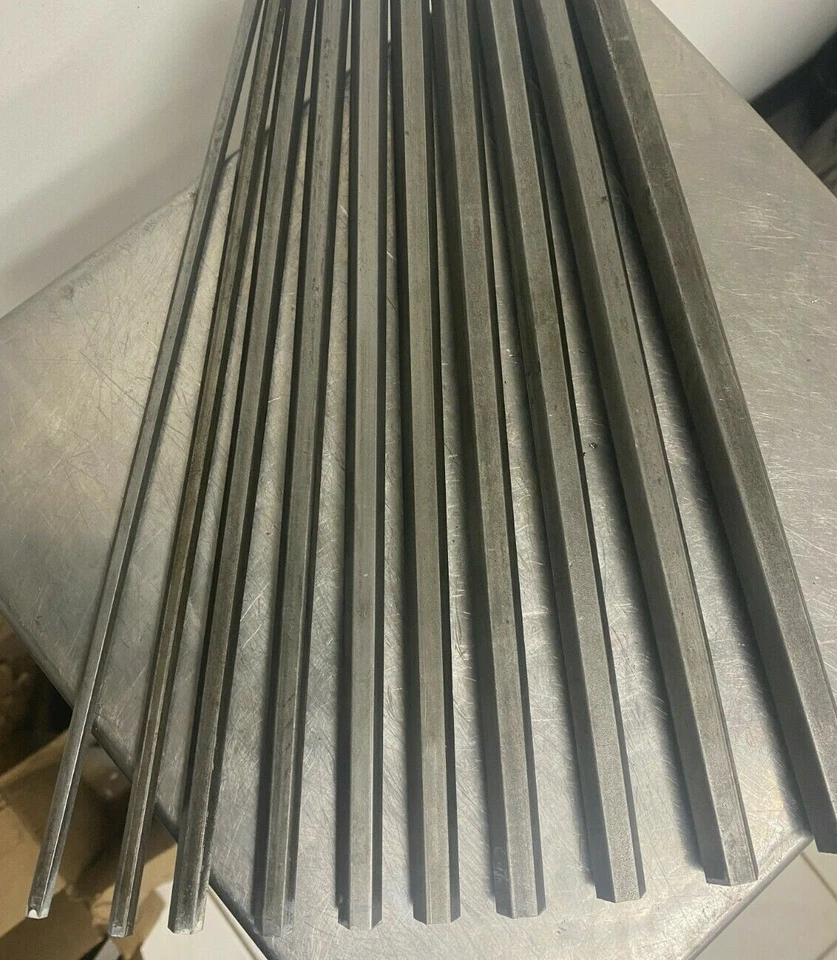 Surtido de existencias de barra hexagonal de acero 12L14 - 10 piezas - varillas de mecanizado de torno CNC Foto 2 de 2