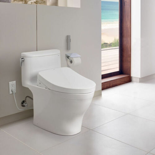 TOTO WASHLET+ Nexus One-Piece Elongated 1.28 GPF Toilet with Auto Flush  S500e