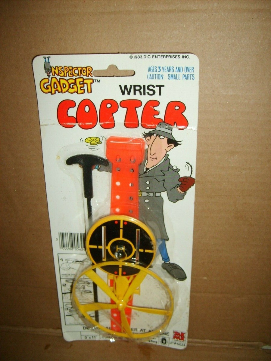 1983 VERY RARE Inspector Gadget JAK-PAK WRIST COPTER NEW Misp MOC