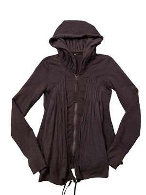 Prairie Underground Zip Tunic Hoodie Jacket Purple Cloak Organic Drape S/M