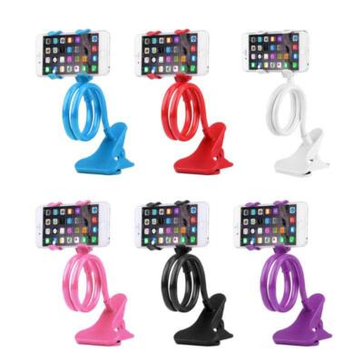 Mobile Lazy Bracket Two Clamp Flexible Phone Stand Holder for Cellphone Support