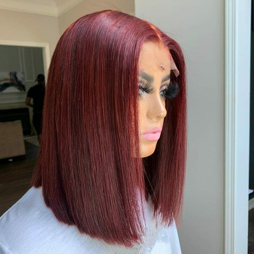 burgundy bob wigs