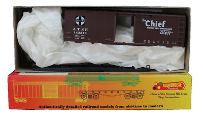 Roundhouse 07895 HO 40'  AAR Box Car Kit  ATSF Santa Fe The Chief Kit 14310 NIB