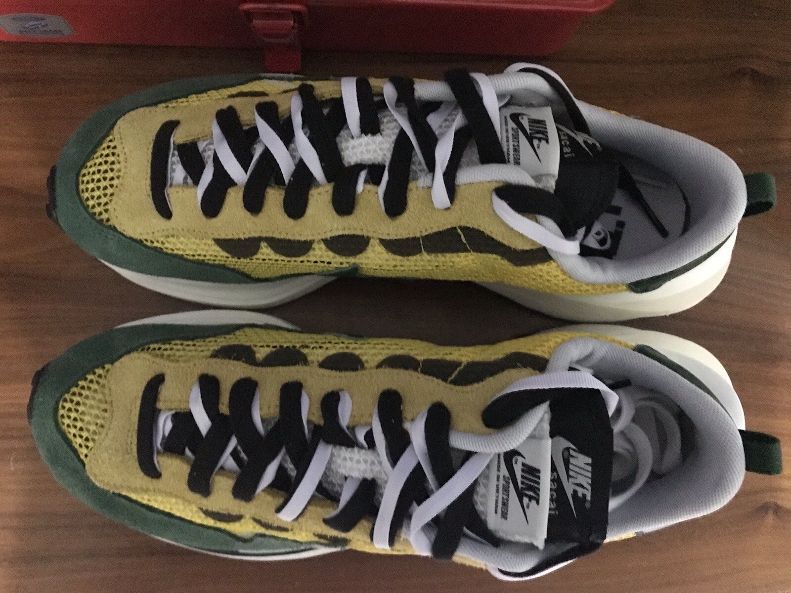 SACAI X NIKE Nike X Sacai Vaporwaffle Tour giallo gola verde UK9 5