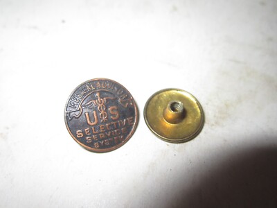 VTG MEDICAL Adviser US Selective Service System Bronze Screw Back Lapel ...