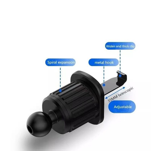 Soporte universal para automóvil Soporte de montaje Ventilación de aire Teléfono móvil Clip Cuna Gancho - Imagen 3 de 10