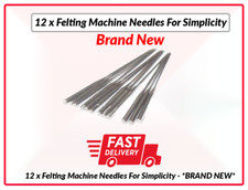 12 x Felting Machine Needles For Simplicity - BRAND NEW Replacement item