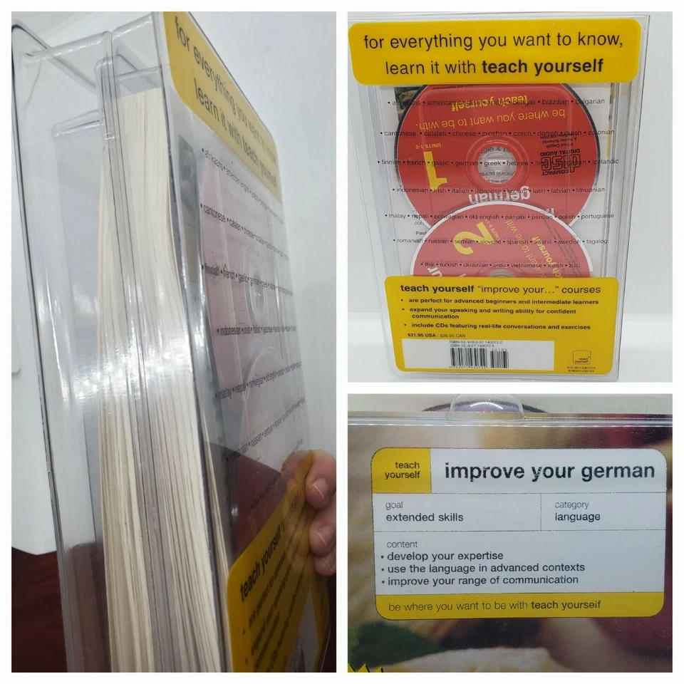 Improve Your German CDs, Grammar, Dictionary, Conversation Books BRAND NEW - Image 2 of 4