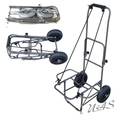 Delta Fishing Trolley Luftbereifung Carp Barrow XL Angelkarre Transportwagen Kva