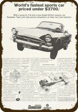 1967 SUNBEAM TIGER V-8 Convertible Car Vintage Look DECORATIVE METAL SIGN - ROOT