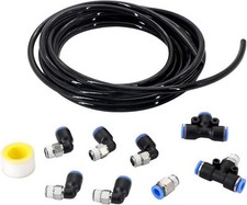 Push Lock Black Vacuum Fitting Kit Turbo Wastegate Solenoid For Turbo Vehicles
