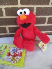 Kohl's Cares ELMO 14" Plush 5"x7" Book "The Bunny Hop" Sesame Street