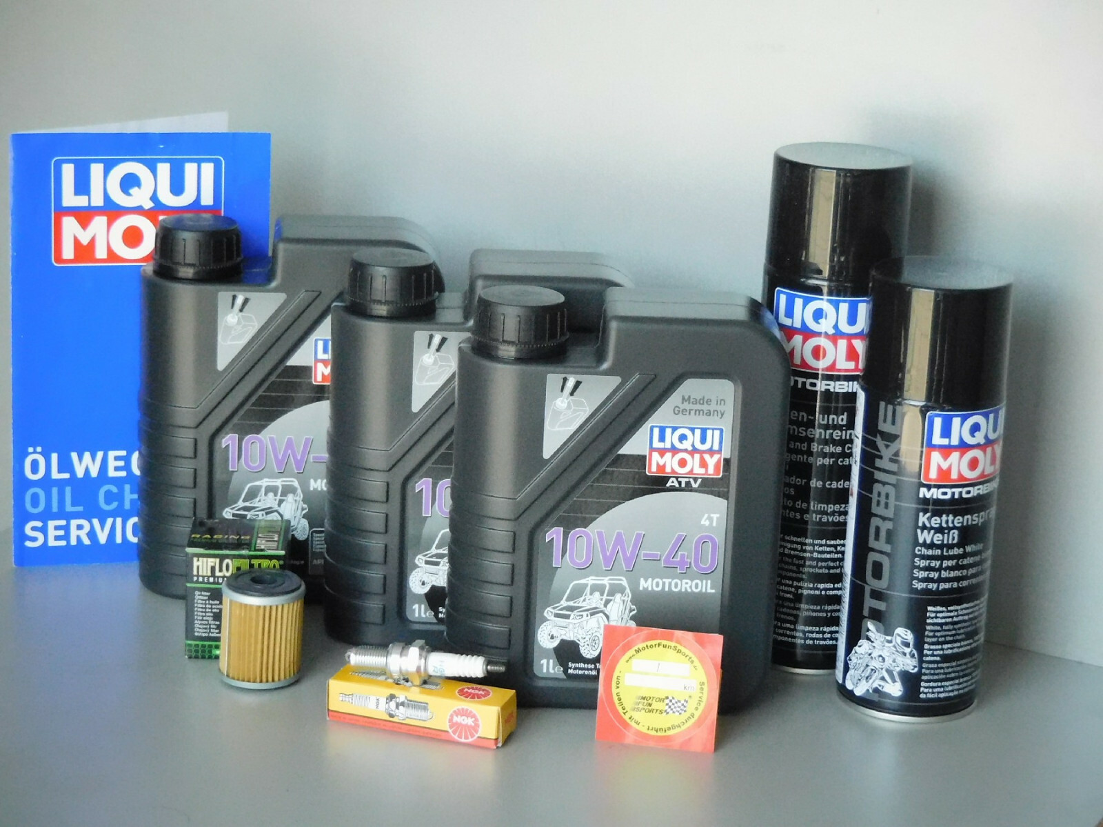 Yamaha YFM 350 Warrior Maintenance And Inspection Set Oil Filter Spark Quad Atv