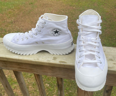 Converse Size 9.5 Chuck Taylor All Star  Lugged 2.0 White High-Top A00871C  