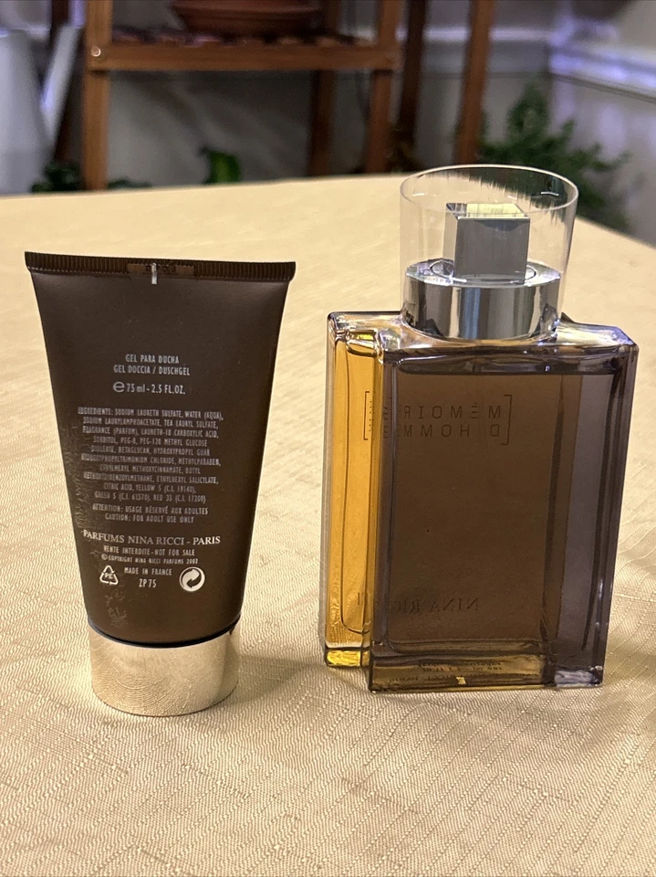 Memoire D'Homme от Nina Ricci 2 изделия + дорожная сумка подарочный набор для мужчин - шикарный- - Изображение 3 из 4