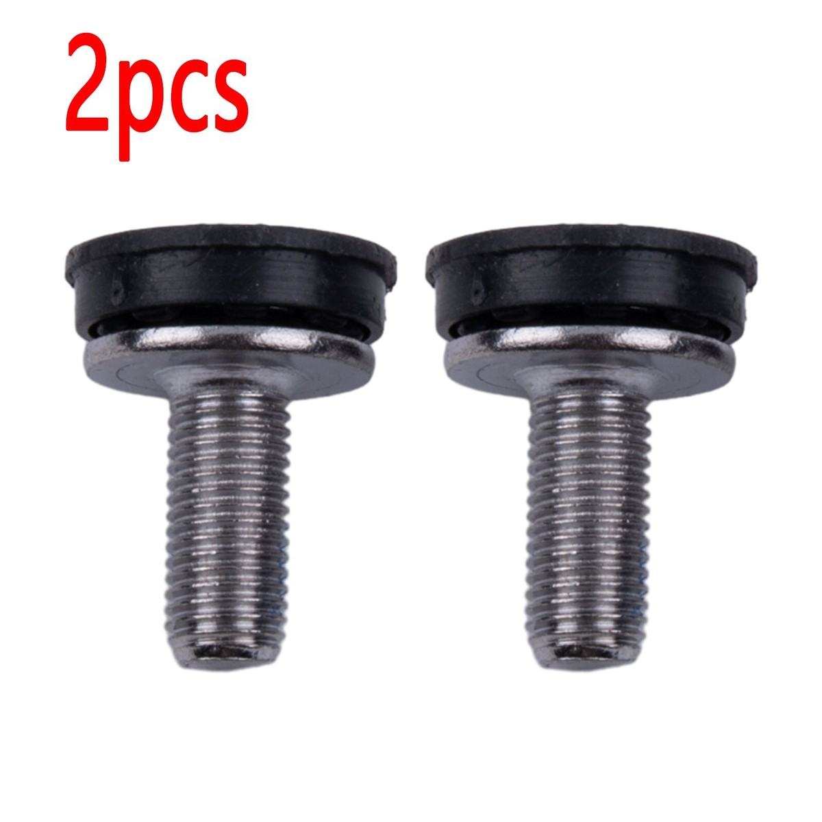 Bicycle Crank Bolts - M8 Aluminum Alloy Bottom Bracket Axle Bolts (2 Pack, Multiple Colors)