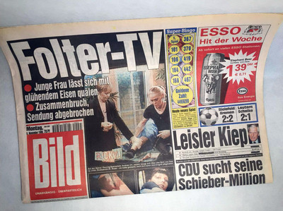 Journal BILD Du 13 Août 2002 - Cadeau D'anniversaire Original