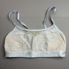 Soma Bralette Bra Medium Geo Lace Scoop Neck Adjustable No Removable Pads