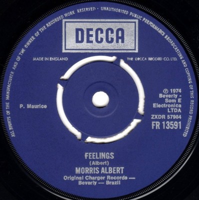 Morris Albert - Feelings (7'', Single, Kno)