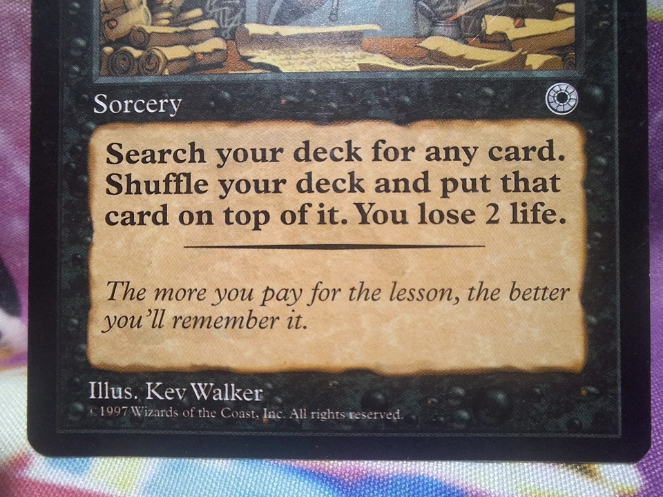 Cruel Tutor - MTG - Portal 1997 - Excellent Condition - Magic The Gathering  - Image 3 of 4