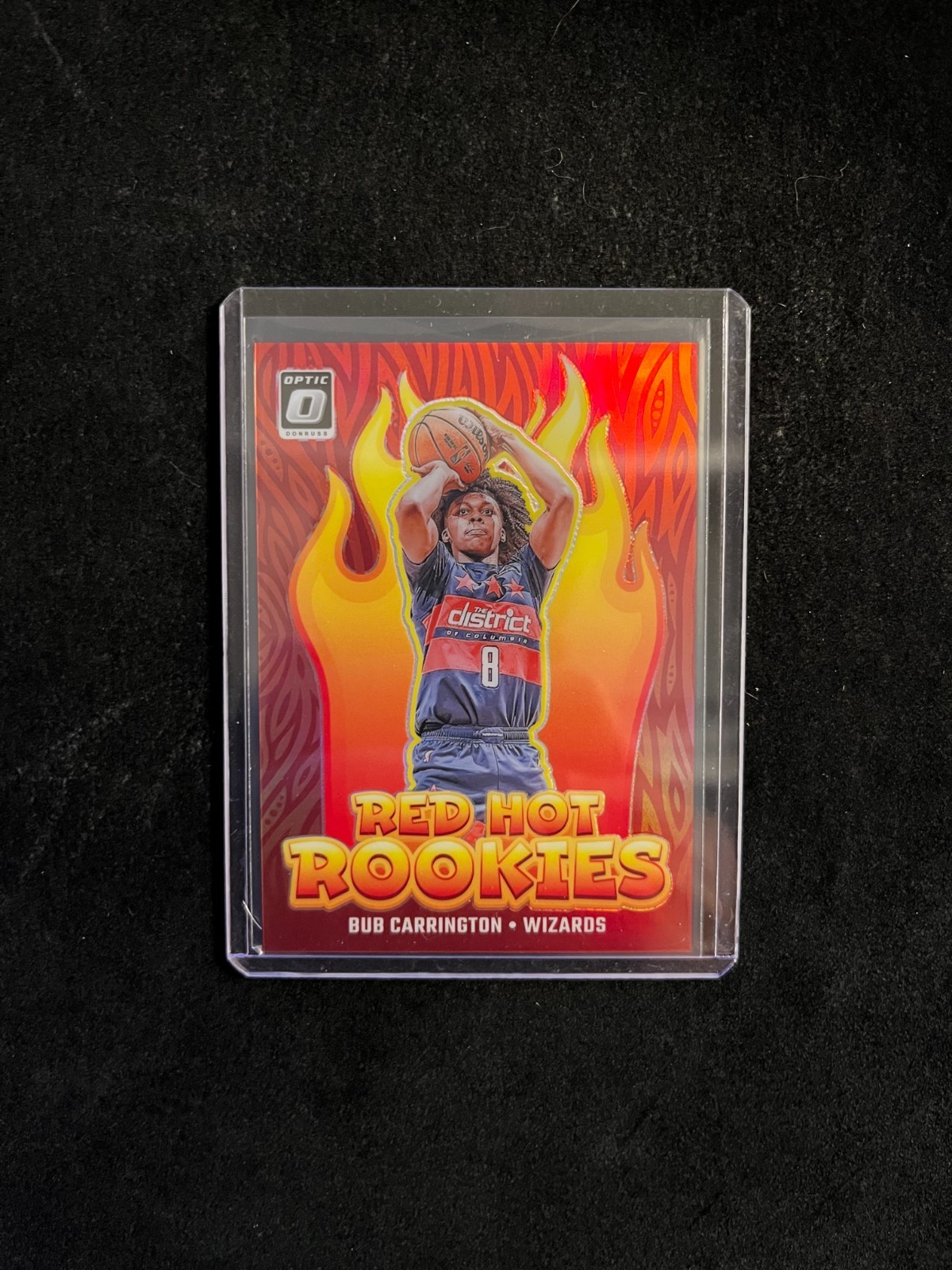 2024-25 Panini Donruss Optic Bub Carrington Red Hot Rookies Red Prizm 32/99 #11