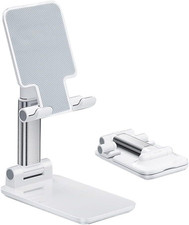 Cell Phone Stand, Angle Height Adjustable Holder with White