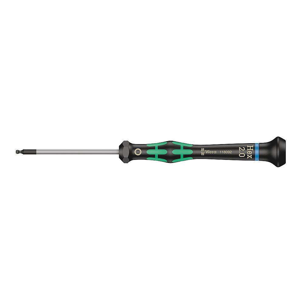 Wera Kraftform Micro 2052 Ball End Hex Head / Allen Key Screwdriver (2 mm)