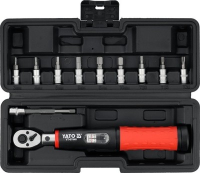 For YATO YT-07840 Precision Torque Wrench Set 1/4'', 5-25? Nm, 11? Ovens