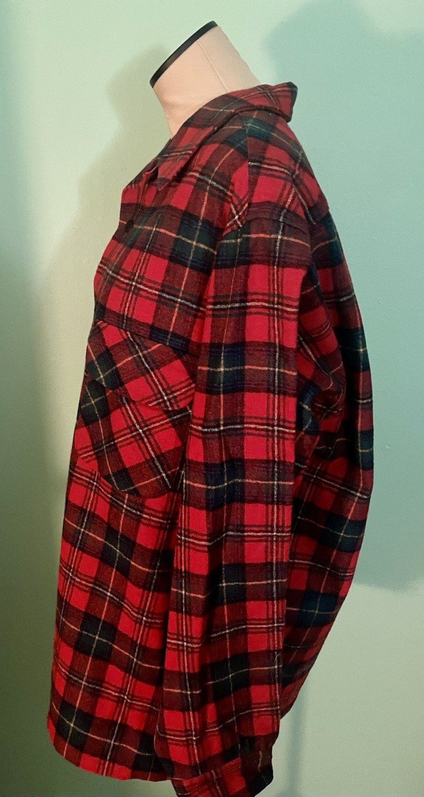 1970s Pendleton 49er Button Down Flannel Jacket M… - image 7