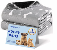 Washable Pee Pads for Dogs - Super Absorbent Reusable Puppy Pads 2Pack