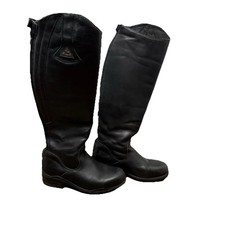 Stivali equitazione alti MOUNTAIN HORSE in pelle nera USA donna 6 EUR 37