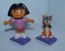 2006 Viacom DORA The Explorer & SWIPER Game Figures Cake Toppers