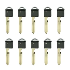 New Emergency Uncut Key Blade W/o chip Replacement for Nissan Infiniti (10 Pack)