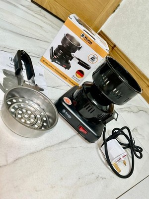Elektrische Shisha Wasserpfeife Kohle Kohle Brenner Anzünder Zange Herd 450 W *UK-Stecker* 