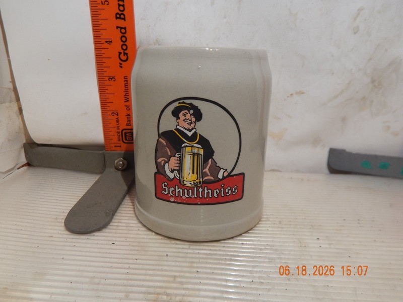 Shultheiss 0.25L little stein - Marked made in Germany