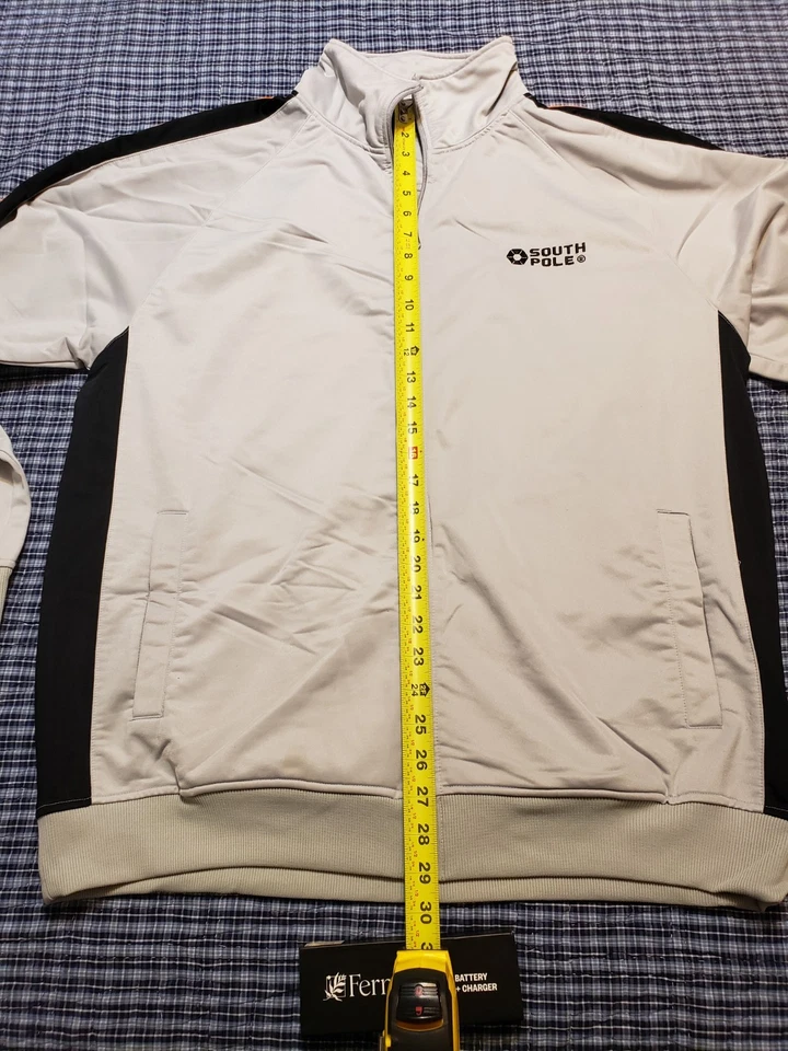 Mens Vintage Y2K Southpole Gray Track Suit Set Skater Urban Hip Hop - Image 4 of 4