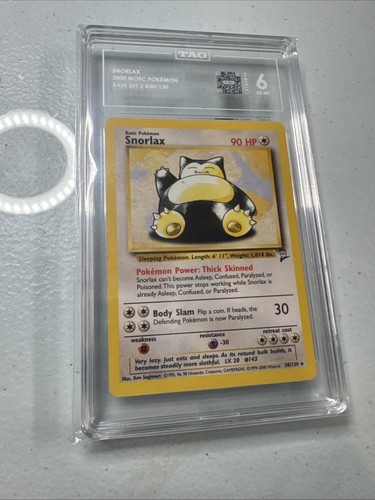 Snorlax (Unlimited) graded TAG 6 for sale on eBay