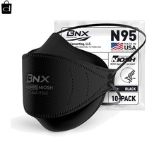 BNX N95 Mask NIOSH Certified MADE IN USA Particulate Respirator Protective Face