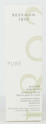 Beekman 1802 Pure Goat Milk Body Serum 3.21 oz Glass Bottle Fragrance Free NEW