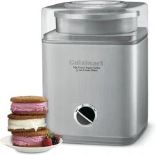 Cuisinart Ice Cream Maker Machine, 2-Quart Ice Cream, Sorbet and Frozen Yogurt M