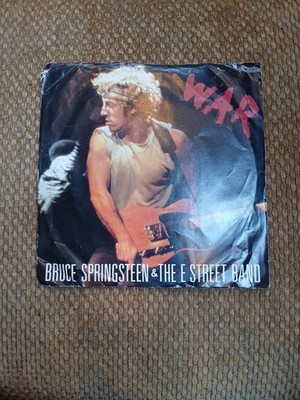 BRUCE SPRINGSTEEN “War” (45 RPM) 7” vinyl record w/ picture sleeve