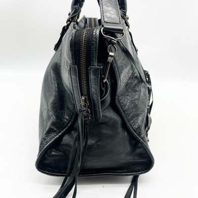 BALENCIAGA The Classic Part time 2way Handbag Black Leather 168028
