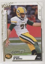 2020 Upper Deck CFL Gold 47/50 Hugh O'Neill #125 l5j