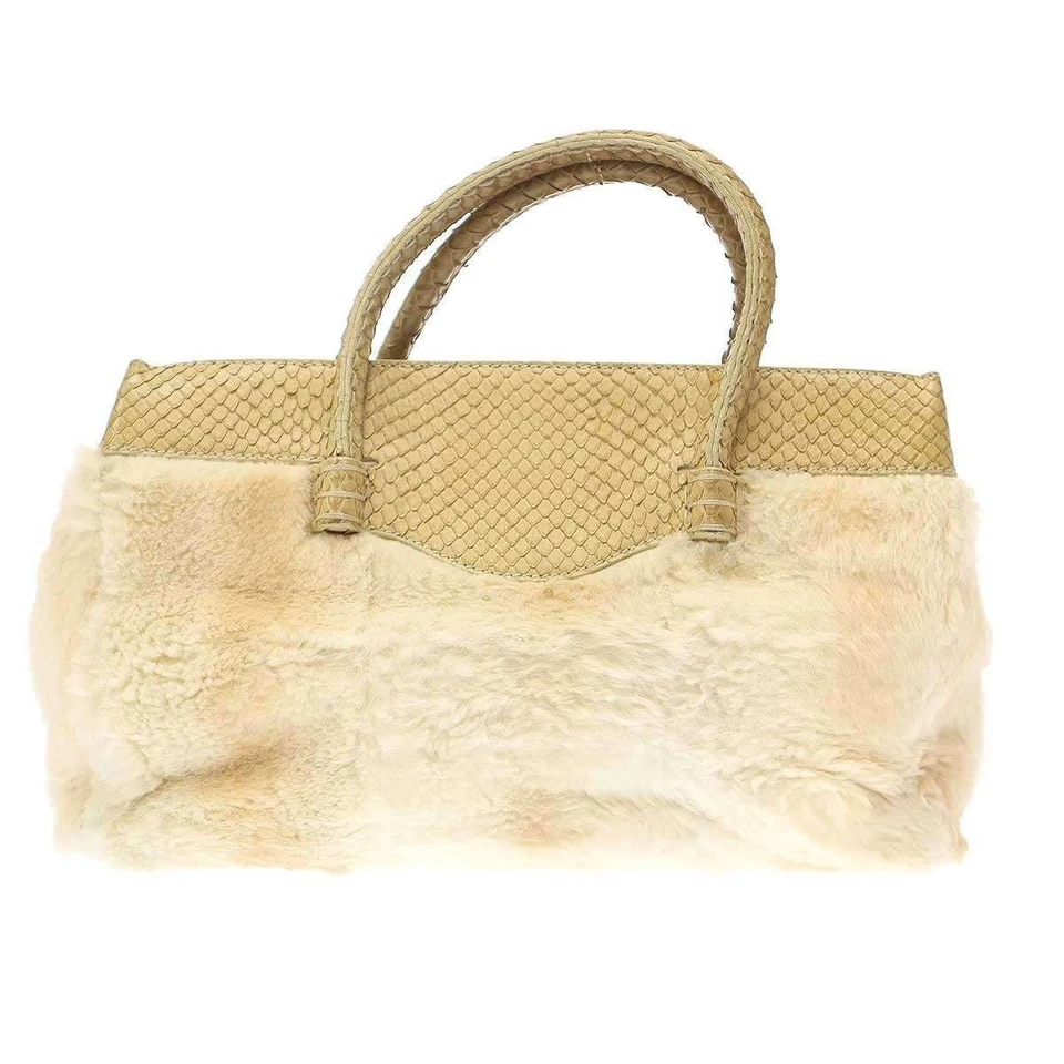 Tod's меха детали сумка в бежевый - шикарный и изысканный из Японии мягкий мех - Изображение 2 из 4