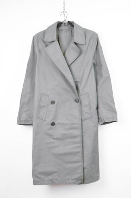 Lanvin x H&M Collection 2010 grauer zweireihiger Trenchcoat - Größe 44 (US 34R)